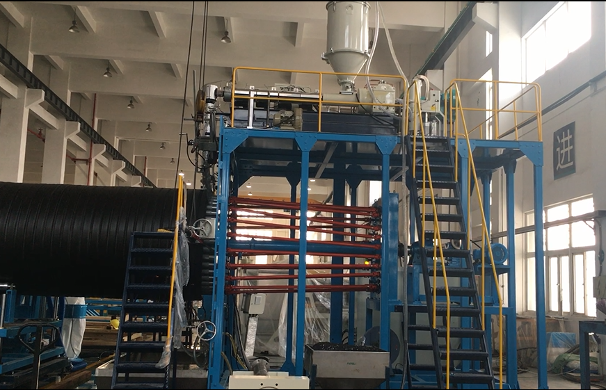 పెద్ద వ్యాసం HDPE వైండింగ్ పైప్ ఉత్పత్తి